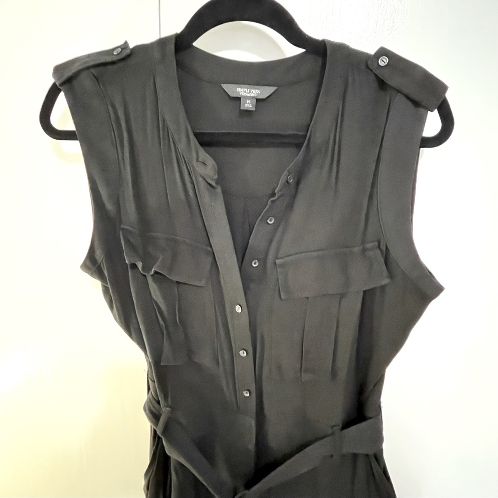 Black utility-style jump suit romper